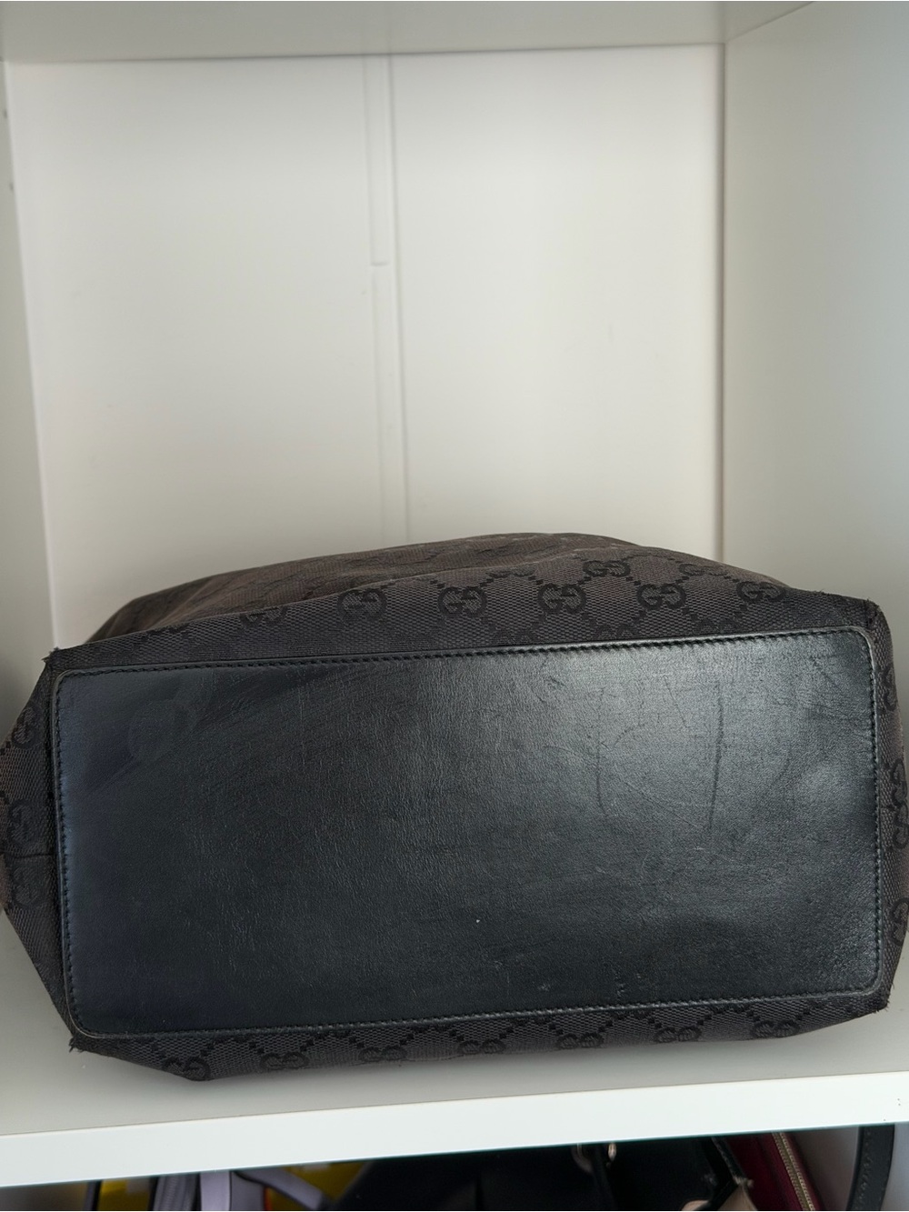 Gucci GG Monogram Canvas Tote Bag – Brown/Black - Picture 6 of 16